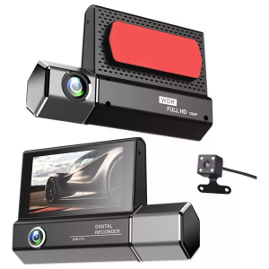 Camara de video auto Hd 1080p +3 camara